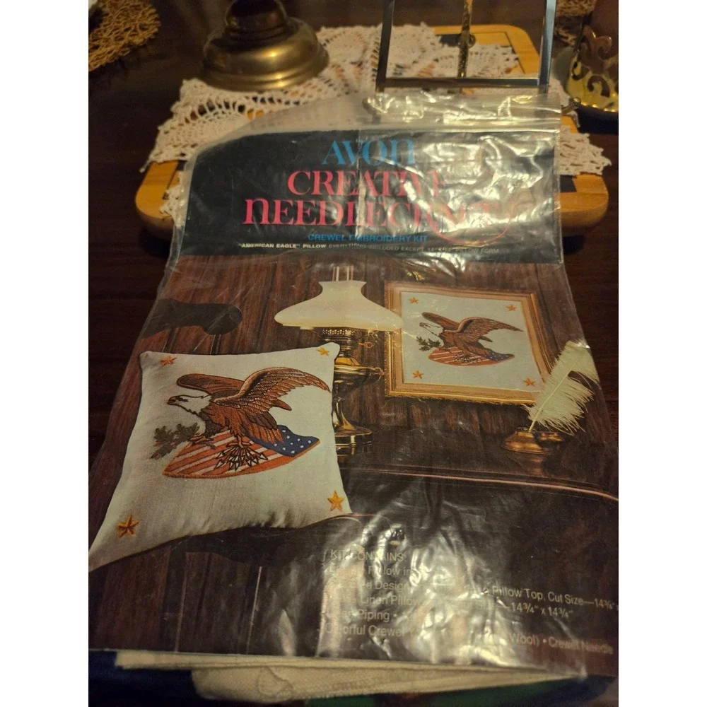 1973 avon needle point project American eagle